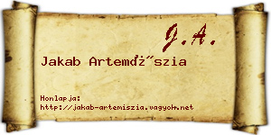 Jakab Artemíszia névjegykártya
